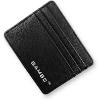 Kartenetui Herren - GAMBC® - Men RFID Wallet - kartenetui - Geldbörse Herren - Portmonee Herren - Slim Wallet - Herren Portemonnaie - Schwarz