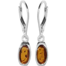 Ostsee-Schmuck Ohrhänger Tinta weiß 27 x 6mm