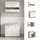Homestyle4u Küchenzeile 80 cm Eiche Weiß