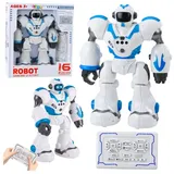 Wisam RC-Auto Interaktiver ferngesteuerter Roboter CH RTF blau/weiß