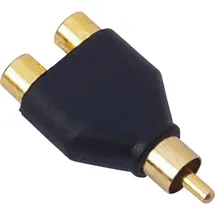 SINUSLIVE Cinch-Adapter 1x Cinch-Stecker / 2x Cinch-Kupplung 1m (Y1M)