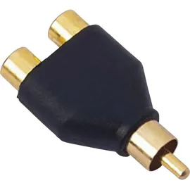 SINUSLIVE Cinch-Adapter 1x Cinch-Stecker / 2x Cinch-Kupplung 1m (Y1M)