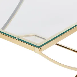 Beliani Couchtisch Gold Edelstahl 70 x 70 x 45 cm