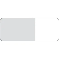 Neutrale Kabelprüfplakette -Bogen = 5 Plaketten - 50x20 mm Folie selbstklebend