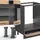 Vicco Küchenzeile Fame-Line 355 x 81,6 x 60 cm Anthrazit
