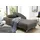 JOB Recamiere Stoff 1-Sitzer Braun