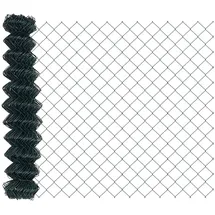 vidaXL Kettenzaun 2300 x 140 cm Grün/Stahl