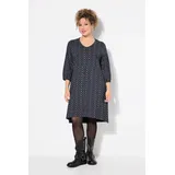 Ulla Popken Jerseykleid A-Linie Schwarz 46/48