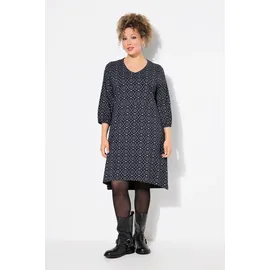 Ulla Popken Jerseykleid A-Linie Schwarz 46/48