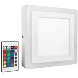 LEDVANCE LED COLOR WHITE SQ 200MM 19W LEDV 4058075227576 LED-Wandleuchte 19W Weiß