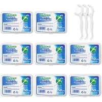 RAZOKO Zahnseide Sticks,Einwegzahnseide Dental Floss Zahnpflege Interdental Flosser mit