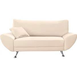 Home Affaire 2-Sitzer HOME AFFAIRE "Saltare, elegant und komfortabel, toller Designfuß", beige (creme), B:174cm H:78cm T:82cm, Kunstleder SOFTLUX;Luxus-Microfaser ALCAZAR (100% Polyester);Feinstruktur (100% Polyester), Sofas