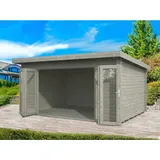 Palmako Lea Grau Pultdach Tauchgrundiert 450 cm x 330 cm