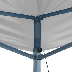 vidaXL Profi-Partyzelt Faltbar 3 x 6 m Stahl Weiß