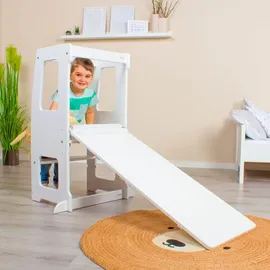 babybay Lernturm Littlefoot Buche 2-in-1 beige lackiert