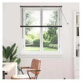 vidaXL Aluminium-Jalousie 130 x 110 cm Schwarz