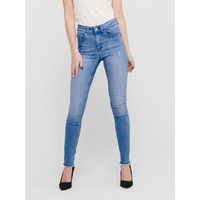 Only Skinny-fit-Jeans »ONLBLUSH MID SK AK RAW DNM REA4347 NOOS - 15178061« (1-tlg) 3682 in Hellblau blau M / 34L