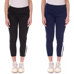 PUMA TeamLIGA Damen Fitness-Hose mit Drycell-Technologie Freizeit-Jogger Jogging-Hose 657254 Schwarz/Weiß oder Dunkelblau/Weiß - XS