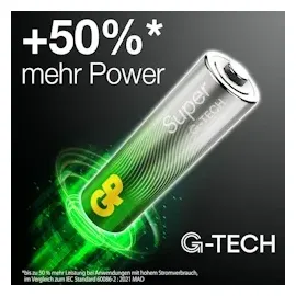 GP Super Alkaline AA/LR6 12-pack