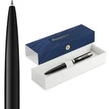 Waterman Kugelschreiber Impression schwarzer Lack CT M Blau Geschenkbox