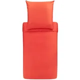 BASSETTI Uni Bettbezug einzeln 135x200 cm | tangerine-1191 - orange