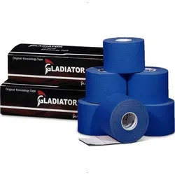 Wasserdichtes und elastisches Kinesio-Tape dunkelblau 6 Rollen BLAU No Size