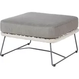 Diamond Garden Ottomane MILOS, Edelstahl Dunkelgrau / Rope Light Grey / Sunproof (100 % Polypropylen)