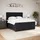 vidaXL Boxspringbett mit Matratze Schwarz 180x200 cm Samt