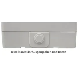 McPower Doppel-Steckdose 2-fach Grau
