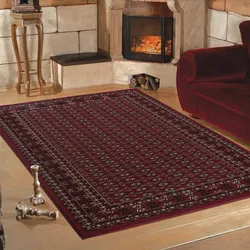 Teppich AYYILDIZ TEPPICHE "Marrakesh 351", rot, B:160cm H:12mm L:230cm, Kunstfaser, Teppiche, Orient Optik, Kurzflor, Wohnzimmer