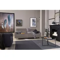 Creation BY ROLF BENZ 2-Sitzer CR.450, Designsofa, Loungesofa, bequem und elegant, Armlehne niedrig, Fuß chromfarben glänzend, Breite 164 cm beige|grau