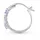 vira jewels Creolen Vira Jewels Silber 925 rhodiniert mit 6 Tansaniten weiß