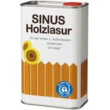 BURTEX Sinus Holzlasur 5 L – Farbe Teak – Holzanstrich auf Pflanzenölbasis, kunstharzverstärkt & wetterbeständig – Holzschutz innen & außen – tropfgehemmt, atmungsaktiv, seidenmatt