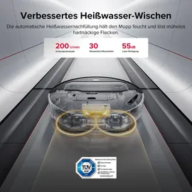 Roborock Saros Z70 Silver mit Wasseranschluss
