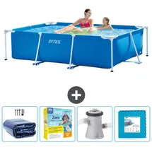 Intex Rahmenschwimmbecken rechteckig – 220x150x60 cm – Zubehör CB9 Blau No Size