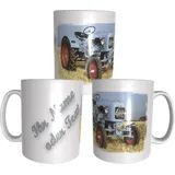 (10.41) TASSE FOTOTASSE BECHER MOTIVTASSE TRAKTOR OLDTIMER EICHER - gern mit Name