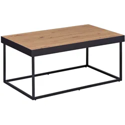 Inter Link Couchtisch Sofatisch Passione - schwarz und eiche artisan nachbildung