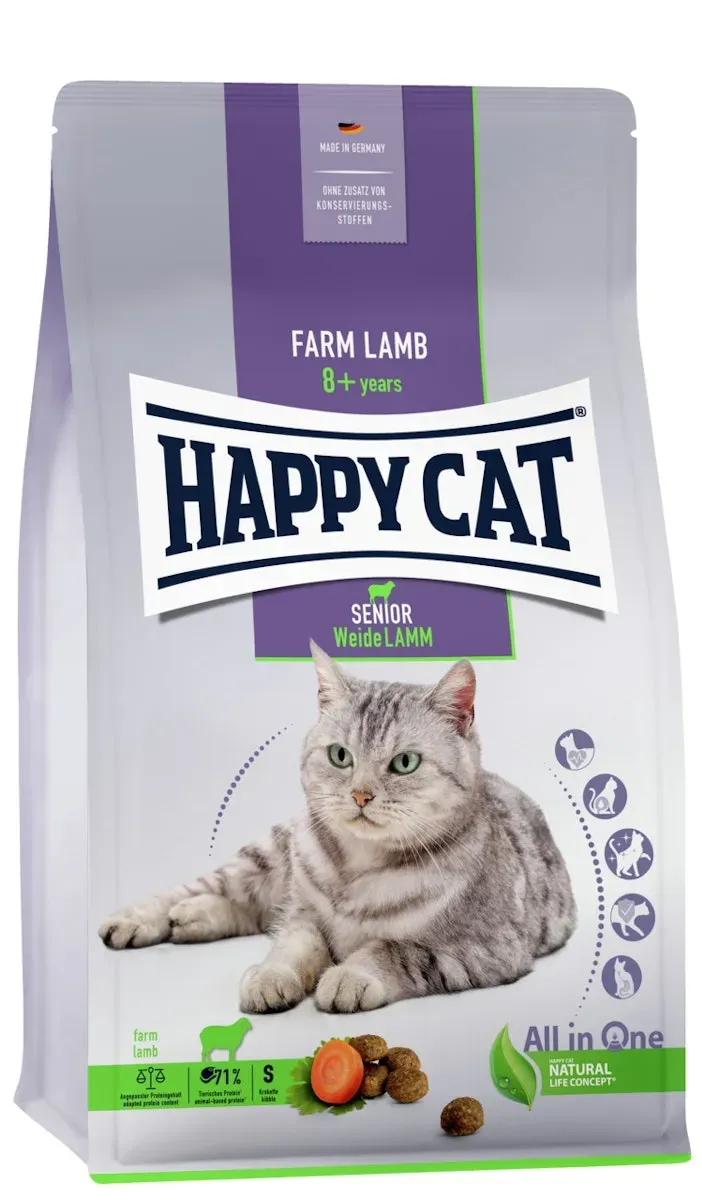 HAPPY CAT Supreme Senior Weide-Lamm Katzentrockenfutter 1,3 Kilogramm