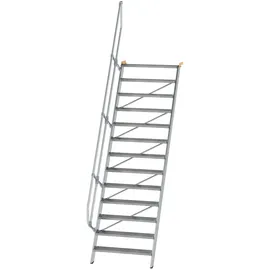 Günzburger MUNK Aluminium-Treppe Stufen 60° 13 Stufen