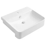 Isvea Sott Aqua Halbeinbau-Waschbecken 59 x 49 cm (10SQ51058)