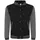 Just Hoods by AWDiS Varsity Jacke schwarz/Charcoal M