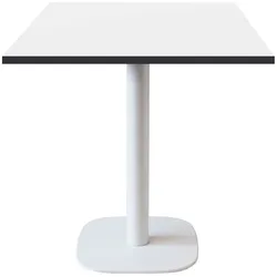 Restootab Tisch Round weiß 70x70cm - Modell weiß mit schwarzen Kanten