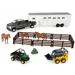 John Deere 21-teiliges Pferdehof Set