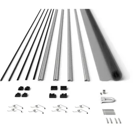 hecht International Fliegengitter mit Aluminiumrahmen 130 x 150 cm Weiß