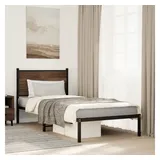 vidaXL Bettgestell 90 x 200 cm Braun