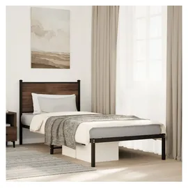 vidaXL Bettgestell 90 x 200 cm Braun