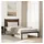 vidaXL Bettgestell 90 x 200 cm Braun