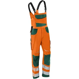Kübler Latzhose REFLECTIQ PSA 2 warnorange/moosgrün Form 3207 Größe 29K