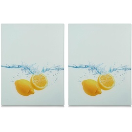 Zeller Lemon Splash 40 x 52 cm Herdabdeckplatten 2 St.
