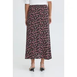 Oxmo Midirock Damen Floral Lila/Pink 38
